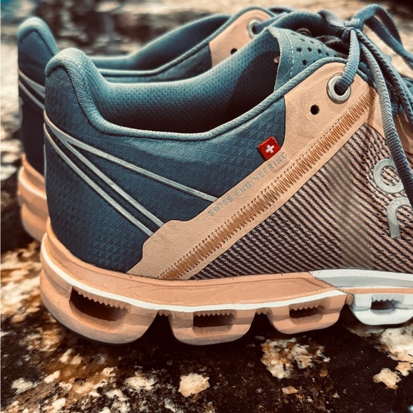 On Cloud Running womens Orange Athletic Shoes - Picture 5 of 9